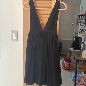 TOBI Black Plunge Dress